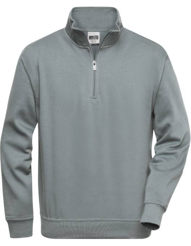 Hanorac de lucru cu guler înalt și fermoar scurt